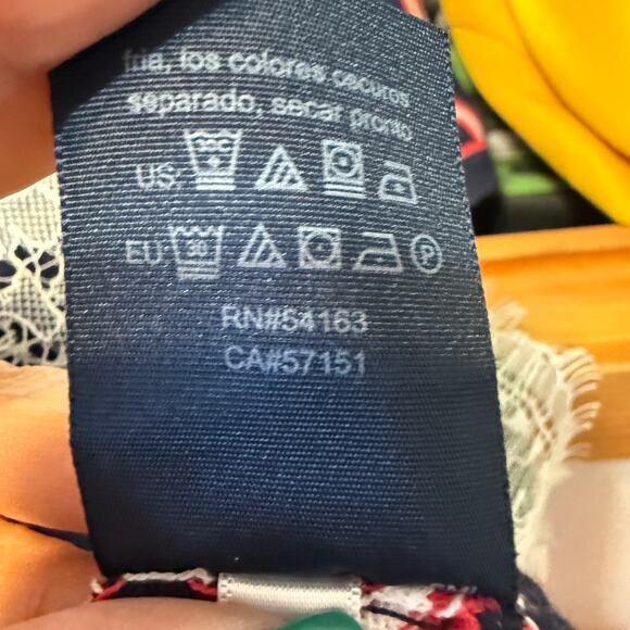 Preppy Sweater Vest Women XL Lace Hem Striped Classic Lightweight Tommy Hilfiger - Picture 8 of 9